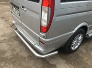 Mercedes Viano 2004-2014 гг. Задняя дуга AK005 (нержавейка) фото 2