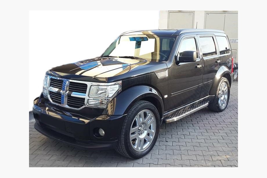 Dodge Nitro 2006-2011 гг. Боковые Подножки BlackLine (2 шт., Алюминий) Image