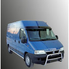 Fiat Ducato 1995-2006 гг. Козырек на лобовое стекло (черный глянец, 5мм) фото 1