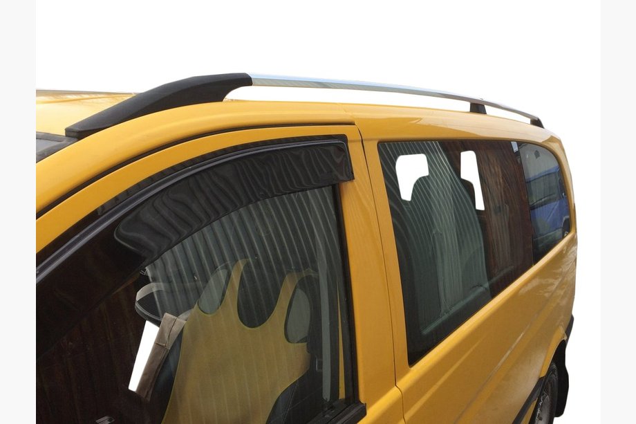 Mercedes Viano 2004-2014 гг. Рейлинги Хром DDU (Пластиковые Ножки) Image