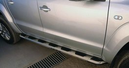 Nissan Juke 2010-2019 гг. Боковые Подножки Vison (2 шт., Алюминий и Нержавеющая Сталь) фото 1