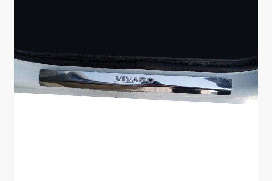 Opel Vivaro 2001–2015 гг. Накладки на Порог Двери Laser-Style (2 шт, Сталь) Image