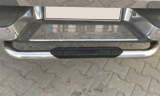 Mercedes X class 2017-2020 гг. Задняя защита Omsa (нержавейка) 76мм фото 1