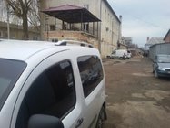 Renault Kangoo 2008–2020 гг. Рейлинги Skyport (серый матовый) Стандартная база фото 2