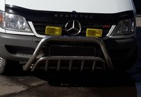 Mercedes Sprinter W901/902/903/904/905 1995–2006 гг. Передний Защитный Дуга WT002 (Нержавейка) 2000-2006 фото 1