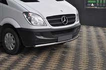 Mercedes Sprinter W906 2006–2018 гг. Передняя нижняя дуга ST008 (нерж. сталь) 2006-2013, 70мм фото 1