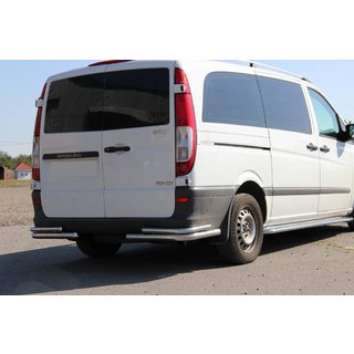 Задние уголки AK003-Double (2 шт., нержавейка) Mercedes Viano 2004-2014 гг. фото 1
