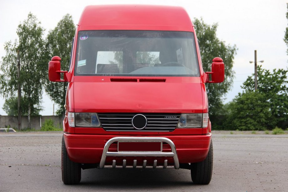 Mercedes Sprinter W901/902/903/904/905 1995–2006 гг. Кенгурятник WT008 (нержавейка) Фото 2