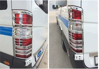 Mercedes Sprinter W906 2006–2018 гг. Хром Накладки на Задние Фонари (2 шт, пластик) фото 1