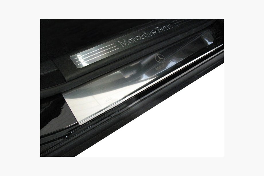 Mercedes ML W164 2005-2011 гг. Накладки на Пороги Nataniko (4 шт., Нержавейка) Image
