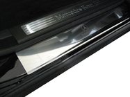Mercedes ML W164 2005-2011 гг. Накладки на Пороги Nataniko (4 шт., Нержавейка) фото 1