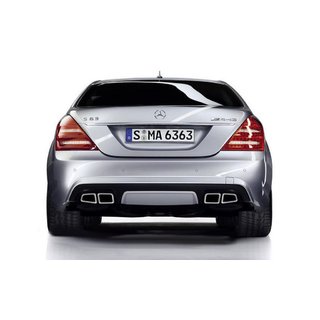 Насадки на выхлоп AMG S63 фото 2