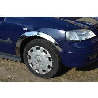 Накладки на арки (4 шт, нержавейка) Opel Astra G classic 1998-2012 гг. фото 1