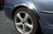 BMW 3 серия E46 1998-2006 гг. Накладки на арки (4 шт, нержавейка) фото 1