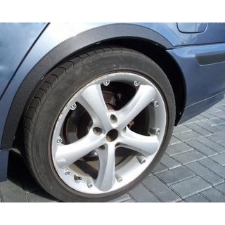 Накладки на арки (4 шт, черные) BMW 3 серия E46 1998-2006 гг. фото 1