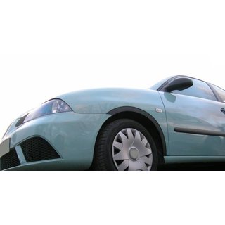 Накладки на арки (4 шт, черные) Seat Ibiza 2002-2009 гг. фото 1
