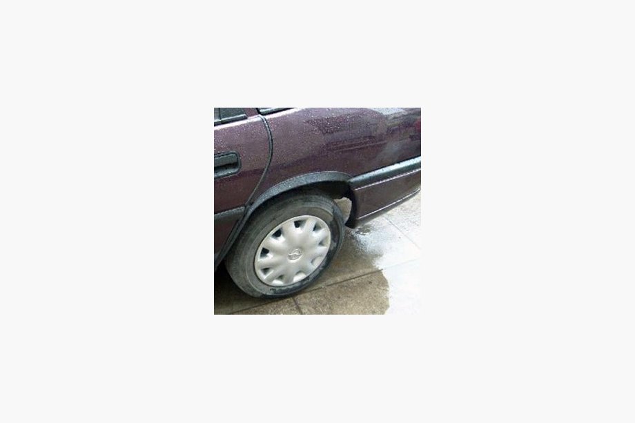 Opel Vectra A 1987-1995 гг. Накладки на арки (4 шт, черные) Image
