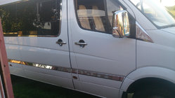 Volkswagen Crafter 2006-2016 гг. Накладки на двери из нержавеющей стали фото 4