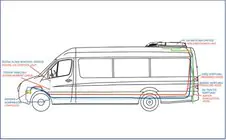 Volkswagen Crafter 2006-2016 гг. Крышный кондиционер 13.5 кВт (моноблок) фото 2