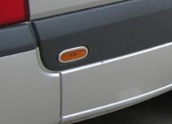 Volkswagen Crafter 2006-2016 гг. Хромированные окантовки габаритных огней (6 шт, нержавейка) Carmos - Турецкая Нержавеющая Сталь фото 2