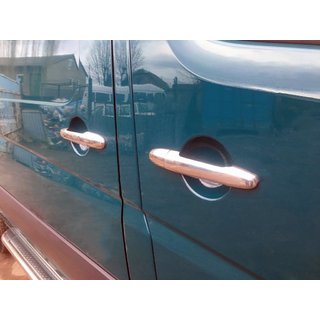 Хромированные Накладки на Ручки Дверей (4 шт, Нержавейка) Mercedes Sprinter W906 2006–2018 гг. фото 4
