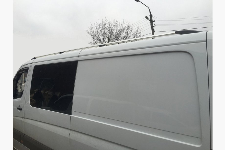 Mercedes Sprinter W906 2006–2018 гг. Рейлинги DD 265 см, Хром, Пластиковая Ножка Image