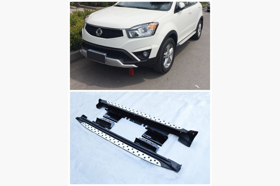 SsangYong Korando 2010-2019 гг. Боковые Подножки Niken BMW Style (2 шт., Алюминий) Image