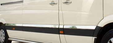 Volkswagen Crafter 2006-2016 гг. Накладки на двери из нержавеющей стали фото 2