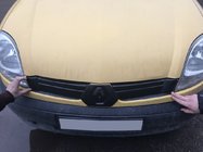 Renault Kangoo 1998-2008 гг. Верхняя зимняя заглушка решетки радиатора (2003-2008) Матовый фото 4