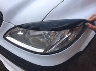Mercedes Viano 2004-2014 гг. Реснички на фары прямые (черные) фото 1