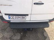 Volkswagen Crafter 2006-2016 гг. Накладка на задний бампер МАТОВАЯ (Omsa, Нержавейка) фото 4