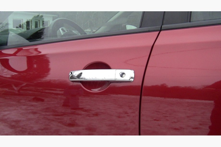 Nissan Navara 2006-2015 гг. Хромированные Накладки на Ручки (4 шт, Нержавейка) Без чипа, OmsaLine - Итальянская Нержавейка Image