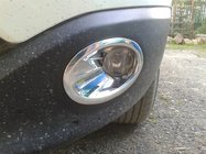 Nissan Qashqai 2007-2010 гг. Хромированные накладки на противотуманные фары с углублением (2 шт, пластик) фото 7