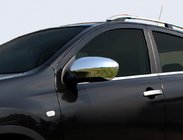 Nissan Qashqai 2007-2010 гг. Накладки на зеркала OmsaLine (2 шт, пластик) фото 1