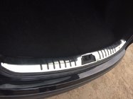 Nissan Qashqai 2007-2010 гг. Внутренняя накладка багажника нержавейка с резиновыми вставками фото 1