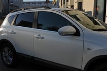 Nissan Qashqai 2010-2014 гг. Наружные накладки на двери (4 шт, нержавейка) Стандартная база, OmsaLine - Итальянская нержавейка фото 2