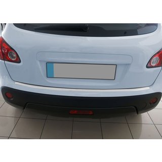 Накладка на задний бампер OmsaLine (нержавейка) Nissan Qashqai 2007-2010 гг. фото 1