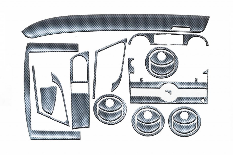 Chevrolet Aveo T250 2005-2011 гг. Накладки на панель приборов (Большой комплект) Image