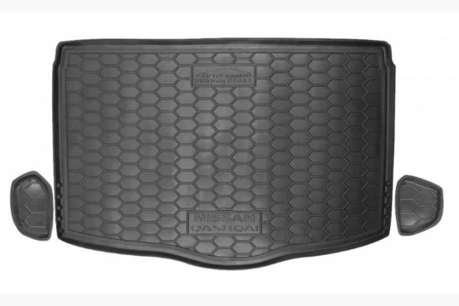 Nissan Qashqai 2014-2021 гг. Коврик багажника 2017+ нижняя полка (Autogumm, пластик) Image