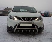 Nissan Qashqai 2014-2021 гг. Кенгурятник WT003 (нержавейка) фото 1