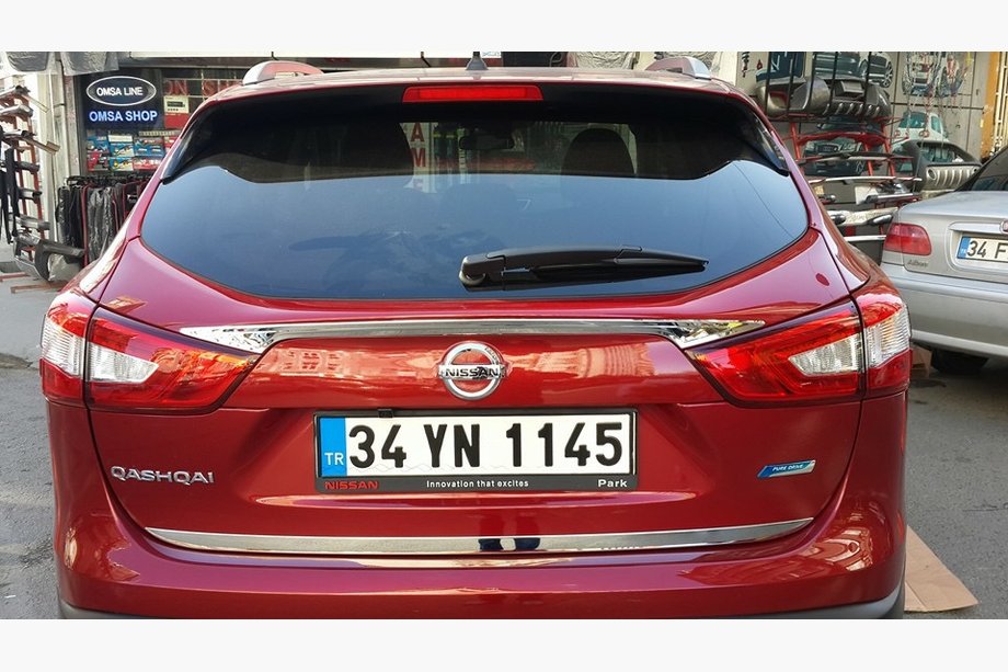 Nissan Qashqai 2014-2021 гг. Накладка на багажник нержавейка OmsaLine - Итальянская Нержавейка Фото 4