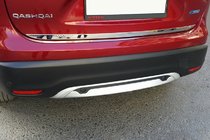 Nissan Qashqai 2014-2021 гг. Накладка на багажник нержавейка фото 1