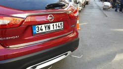 Nissan Qashqai 2014-2021 гг. Накладка на багажник нержавейка фото 6