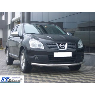 Передняя Защита ST008 (Нержавейка) Nissan Qashqai 2007-2010 гг. фото 3
