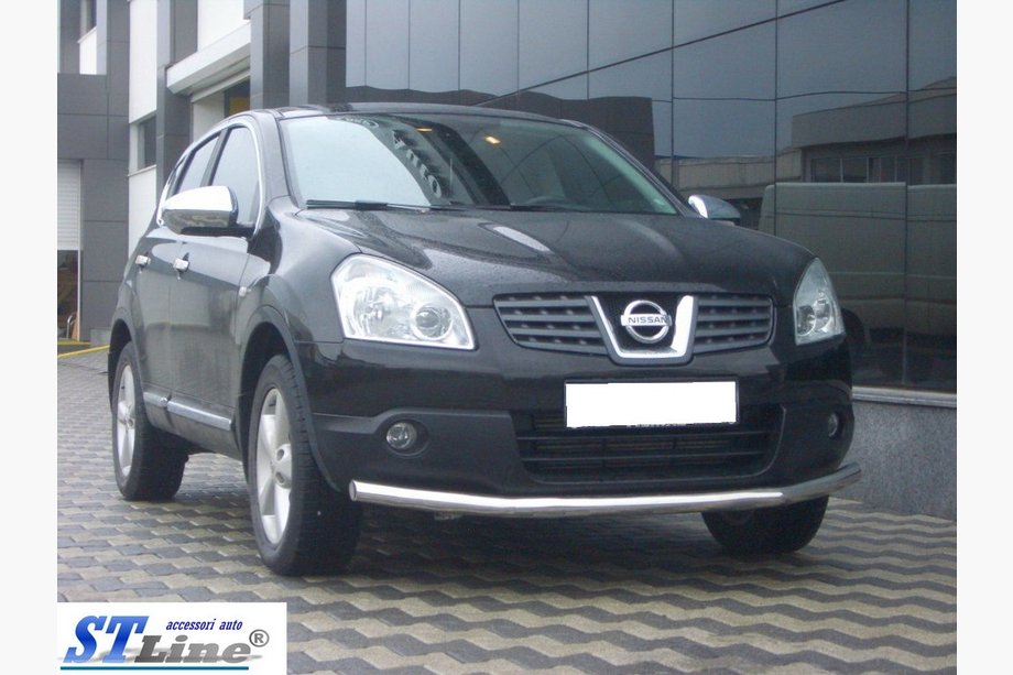 Nissan Qashqai 2007-2010 гг. Передняя Защита ST008 (Нержавейка) 42 мм Фото 3