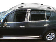 Renault Sandero 2007-2013 гг. Наружные молдинги окон нержавейка (4 шт.) OmsaLine - Итальянская Нержавейка фото 3