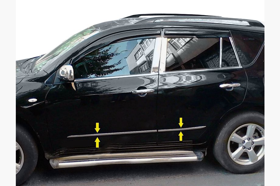 Toyota Rav 4 2006-2013 гг. Молдинги Дверей Нержавеющая Сталь Image
