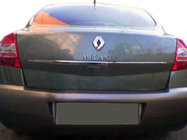 Renault Megane II 2004-2009 гг. Хромированная накладка над номером (SD, нержавейка) фото 1