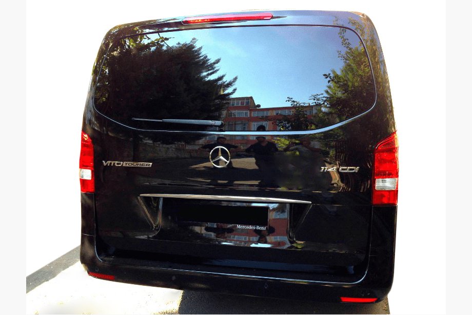 Mercedes Vito/V-class W447 2014- гг. Узкая накладка из нержавейки над номером Image