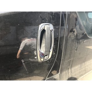Обводки ручек (4 шт, нержавейка) Opel Vivaro 2001–2015 гг. фото 4
